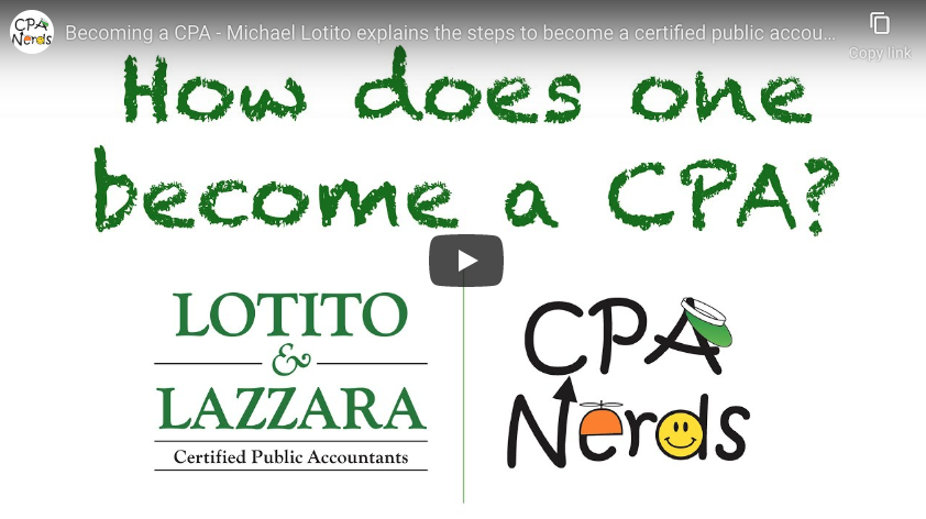Cover photo of the YouTube video, How Does One Become a CPA?