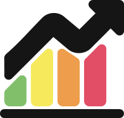 A chart showing 4 color columns of growth for our mortgage calculator