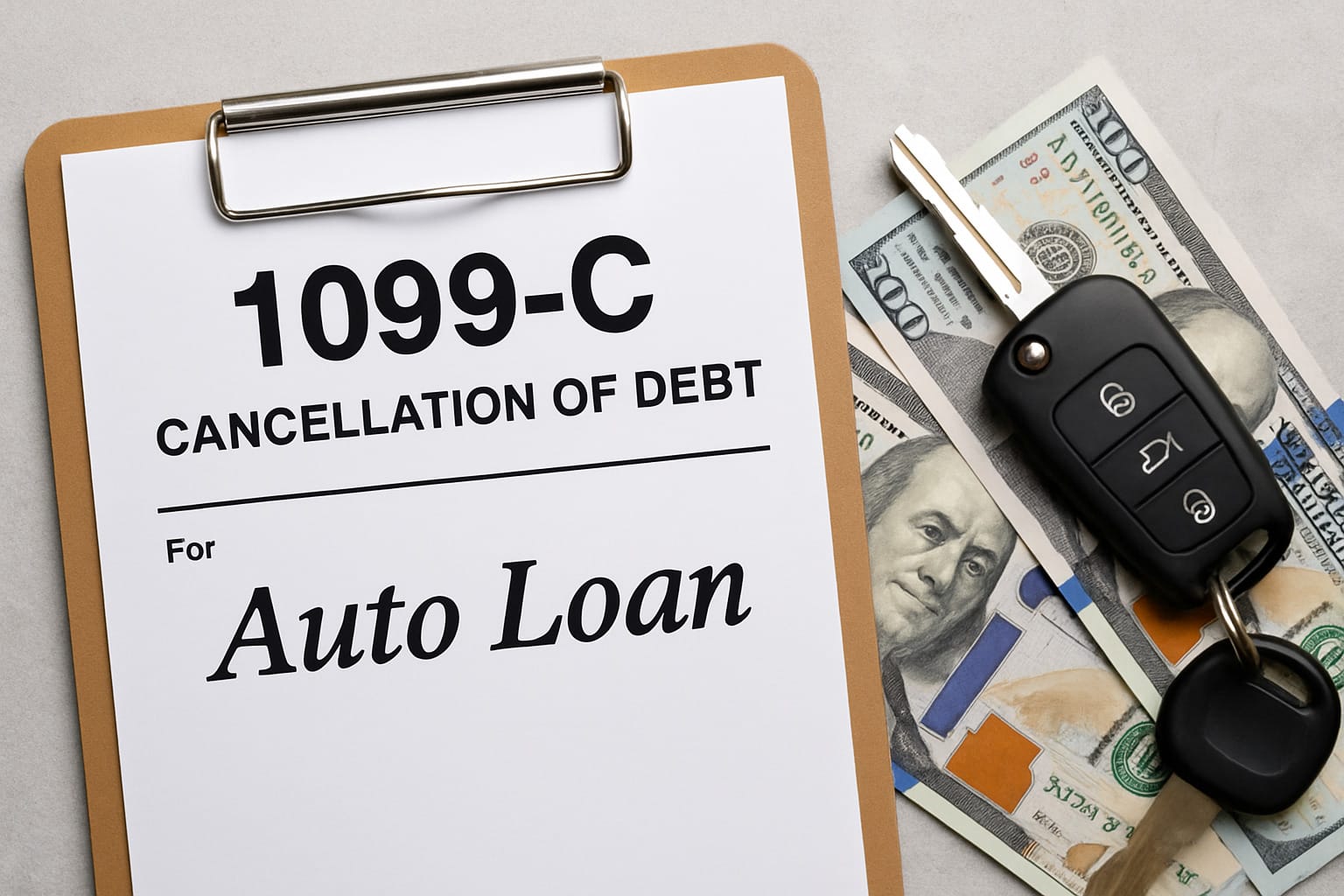 1099 c for auto loan
