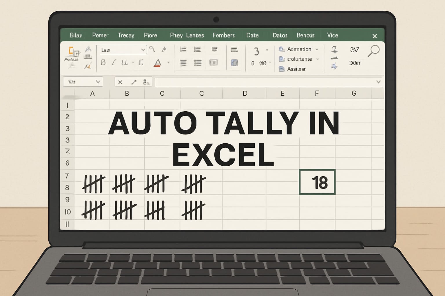 auto tally in excel