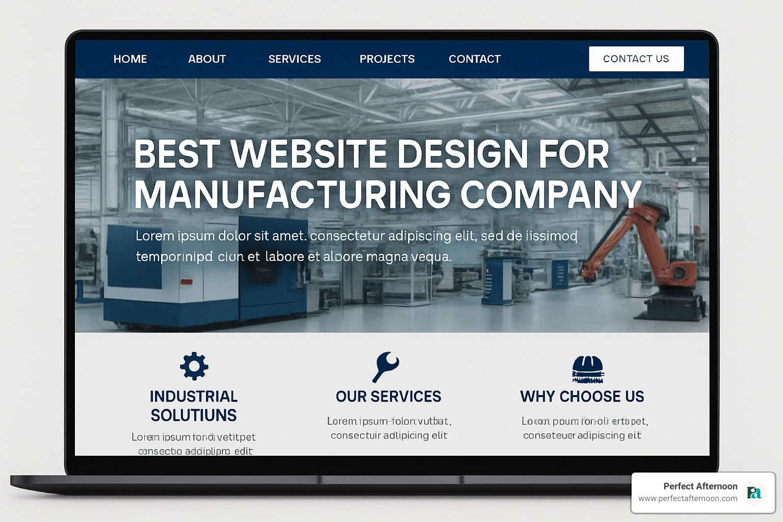 best website design for manufacturing company