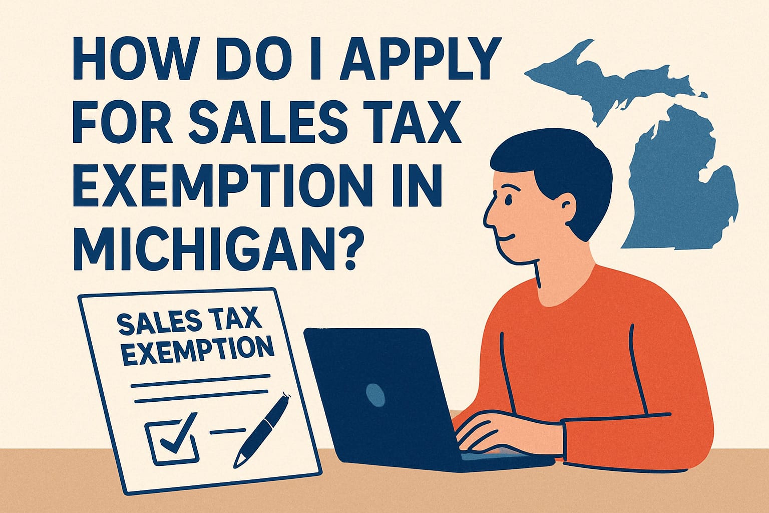 how do i apply for sales tax exemption in michigan